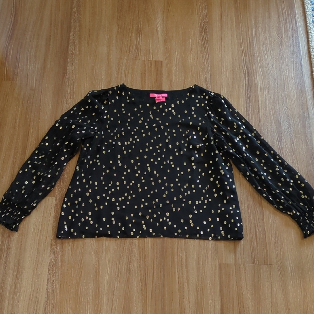 Idina Silk Top in olOnyx